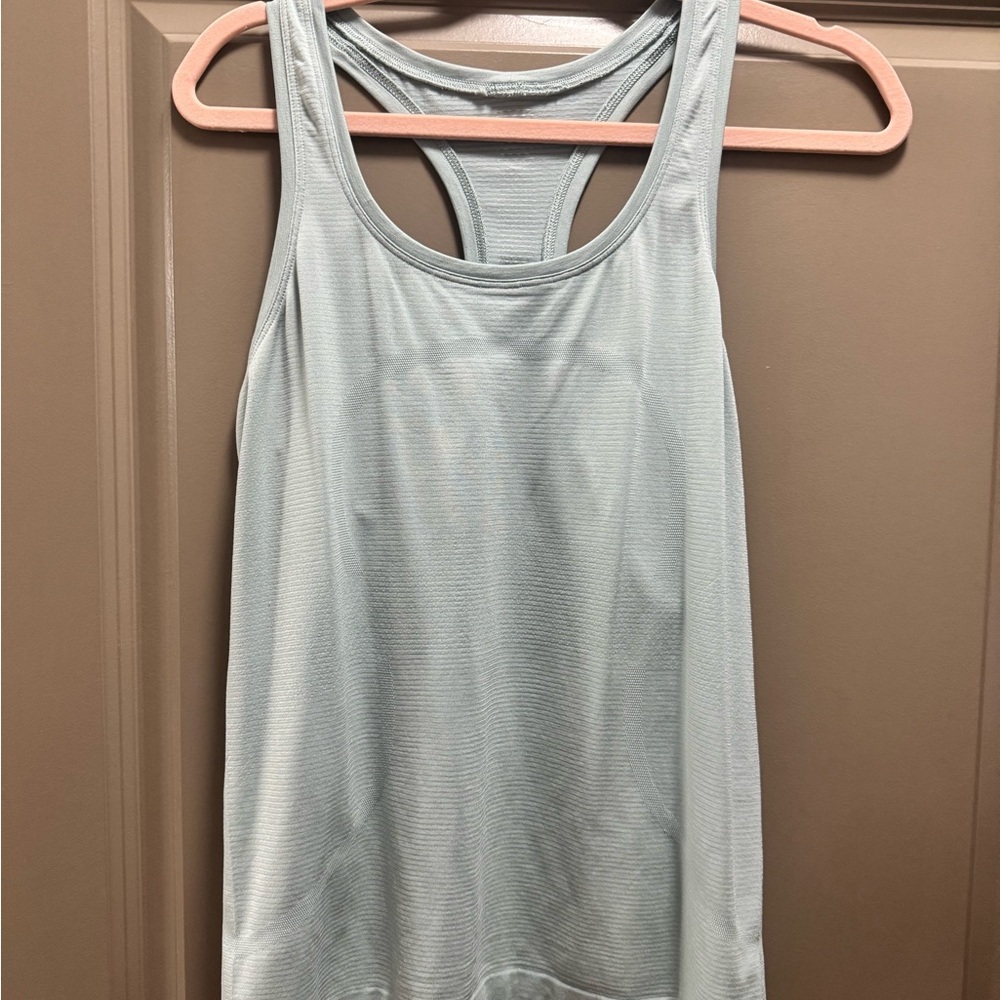 Women's Light Blue Racerback Tank Top
